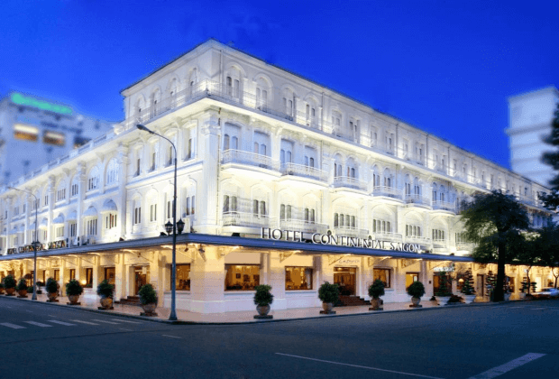 Top 10 khách sạn 4 sao Sài Gòn - Bên ngoài khách sạn Continental Saigon