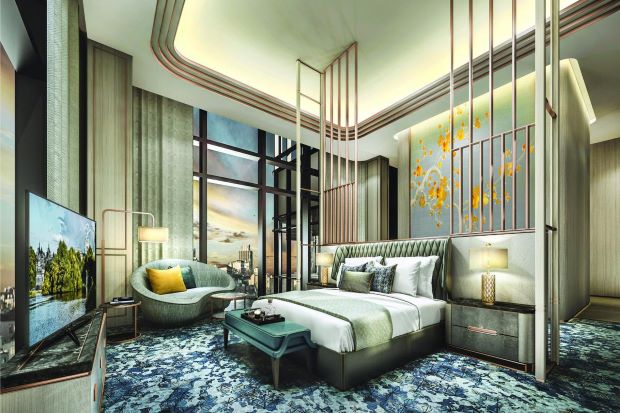 Phòng ngủ tại Khách sạn Vinpearl Luxury Landmark 81
