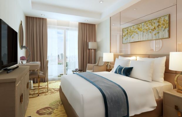 Phòng luxury deluxe corner khách sạn La Vela Saigon
